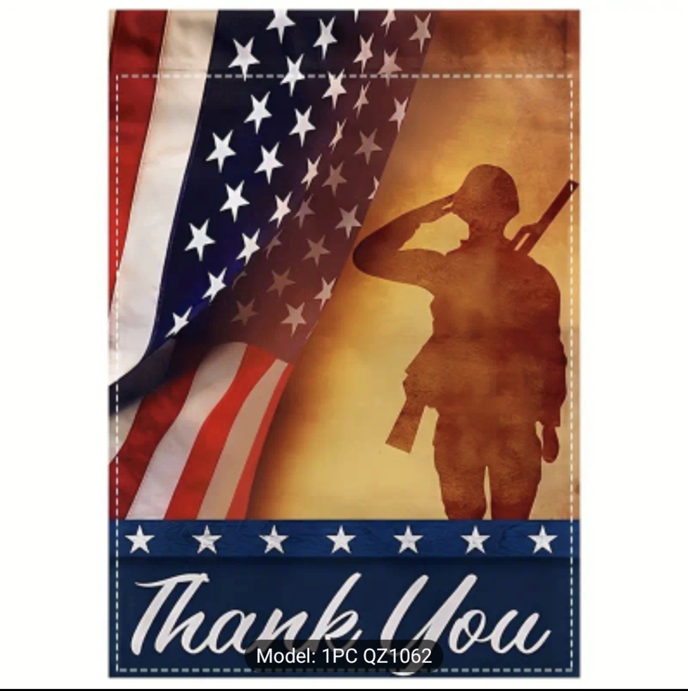 Veteran's Thank You Flag Military 2/$12